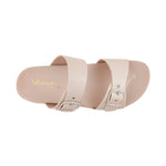 Sandalias flats Dakota hueso