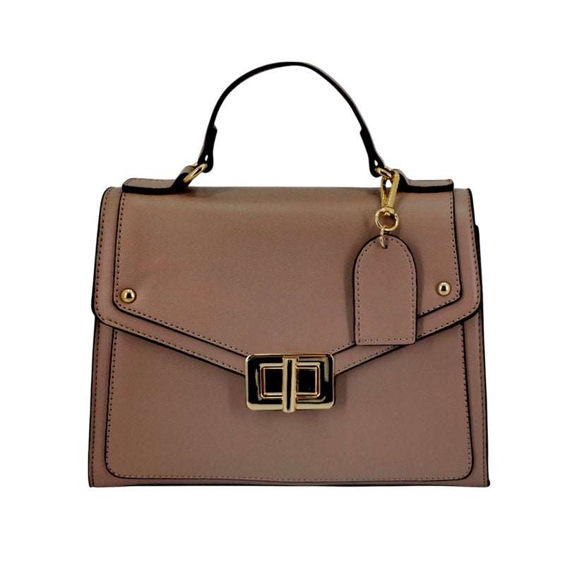 Cartera satchel Tracy taupe