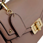 Cartera satchel Tracy taupe