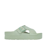 Sandalias flats Milan verde