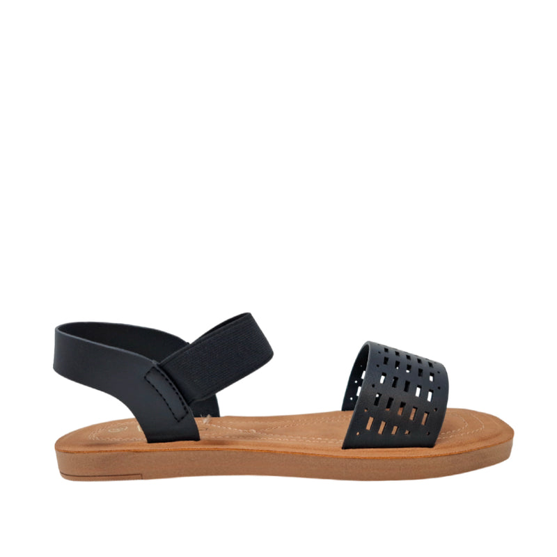 Sandalias flats Marlen para mujer color negro