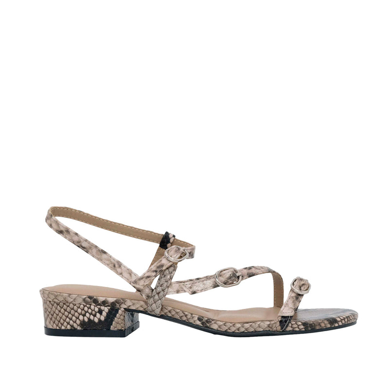 Sandalias de tacón Mel para mujer color gris