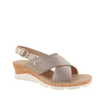 Sandalias de cuña Pamela para mujer color dorado