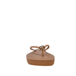 Sandalias flats Dony para mujer color dorado