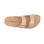 Sandalias flats Mirka para mujer color oro rosa