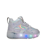 Sneakers Ronda para niña color plateado