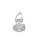 Tacones Celine para mujer color plateado