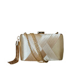 Cartera crossbody Laia para mujer color dorado