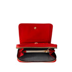 Billetera Karli para mujer color rojo