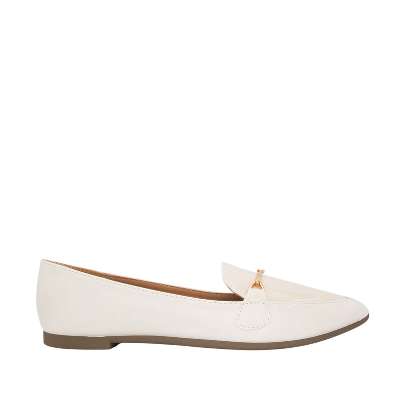 Mocasines Andrea para mujer color hueso