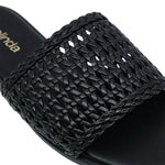 Sandalias flats Betty para mujer color negro