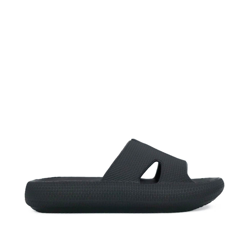 Sandalias Flats Herna para mujer color negro