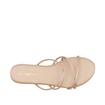 Sandalias flats Katie para mujer color dorado