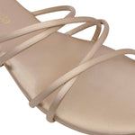 Sandalias flats Katie para mujer color dorado