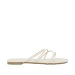 Sandalias flats Katie para mujer color hueso