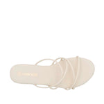 Sandalias flats Katie para mujer color hueso