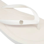 Sandalias Flats Marina para mujer color blanco