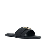 Sandalias flats Sandra para mujer color negro