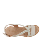 Sandalias Bianca para mujer color hueso