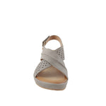 Sandalias de cuña Raquel para mujer color gris