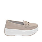 Mocasines Tamara para mujer color beige