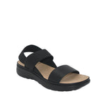 Sandalias Flats Laura para mujer color negro