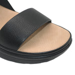 Sandalias Flats Laura para mujer color negro