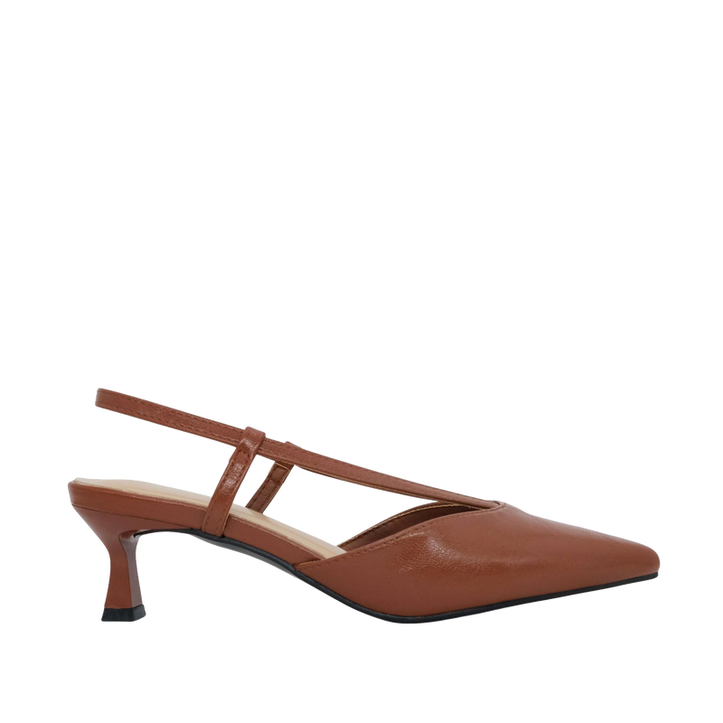 Tacones slingback Jasmin para mujer color tan