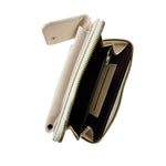 Billetera Kelly para mujer color hueso