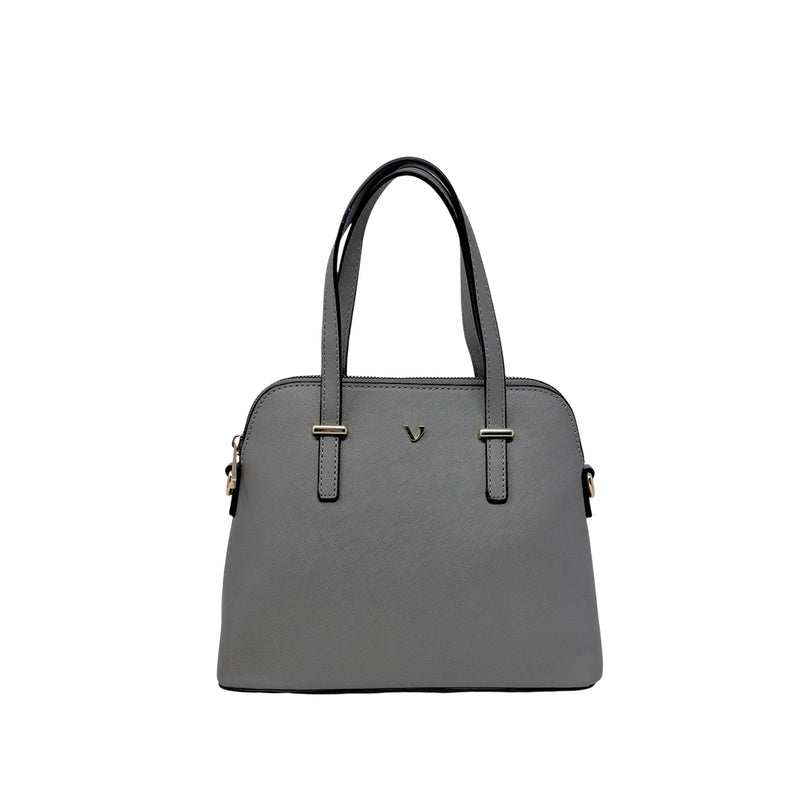 Cartera Satchel Paola para mujer color gris
