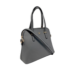 Cartera Satchel Paola para mujer color gris