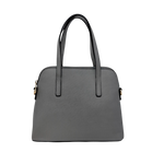 Cartera Satchel Paola para mujer color gris