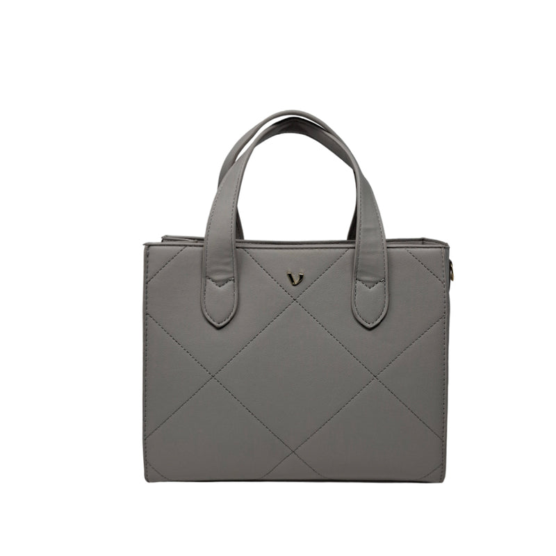 Cartera Satchel July para mujer color gris