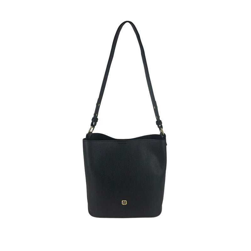 Cartera Satchel Louisse para mujer color negro