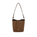 Cartera Satchel Louisse para mujer color tan