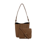 Cartera Satchel Louisse para mujer color tan