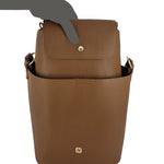 Cartera Satchel Louisse para mujer color tan