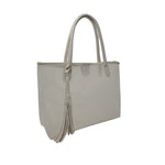 Cartera Tote Rosmira para mujer color hueso