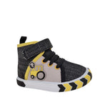 Canvas Turk para infante color gris y amarillo