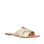 Sandalias flats Marcela para mujer color dorado