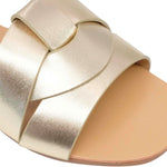 Sandalias flats Marcela para mujer color dorado
