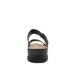 Sandalias flats Gladys para mujer color negro