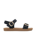 Sandalias Flats Carmen para mujer color negro
