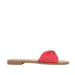 Sandalias Flats Aura para mujer color rojo