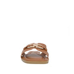 Sandalias Flats Amanda para mujer color tan