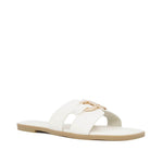 Sandalias Flats Amanda para mujer color hueso