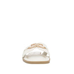 Sandalias Flats Amanda para mujer color hueso