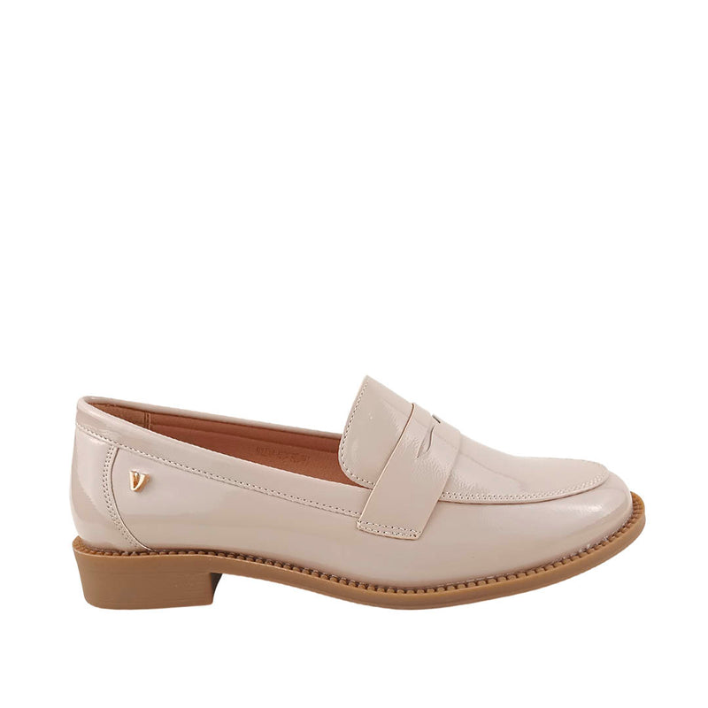 Mocasines Milena para mujer color beige