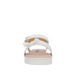 Sandalias flats Dilia para infante color blanco