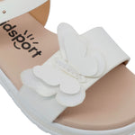 Sandalias flats Dilia para infante color blanco